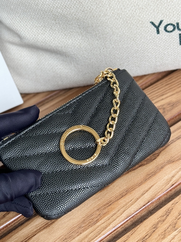 イヴサンローラン財布素材ディテール